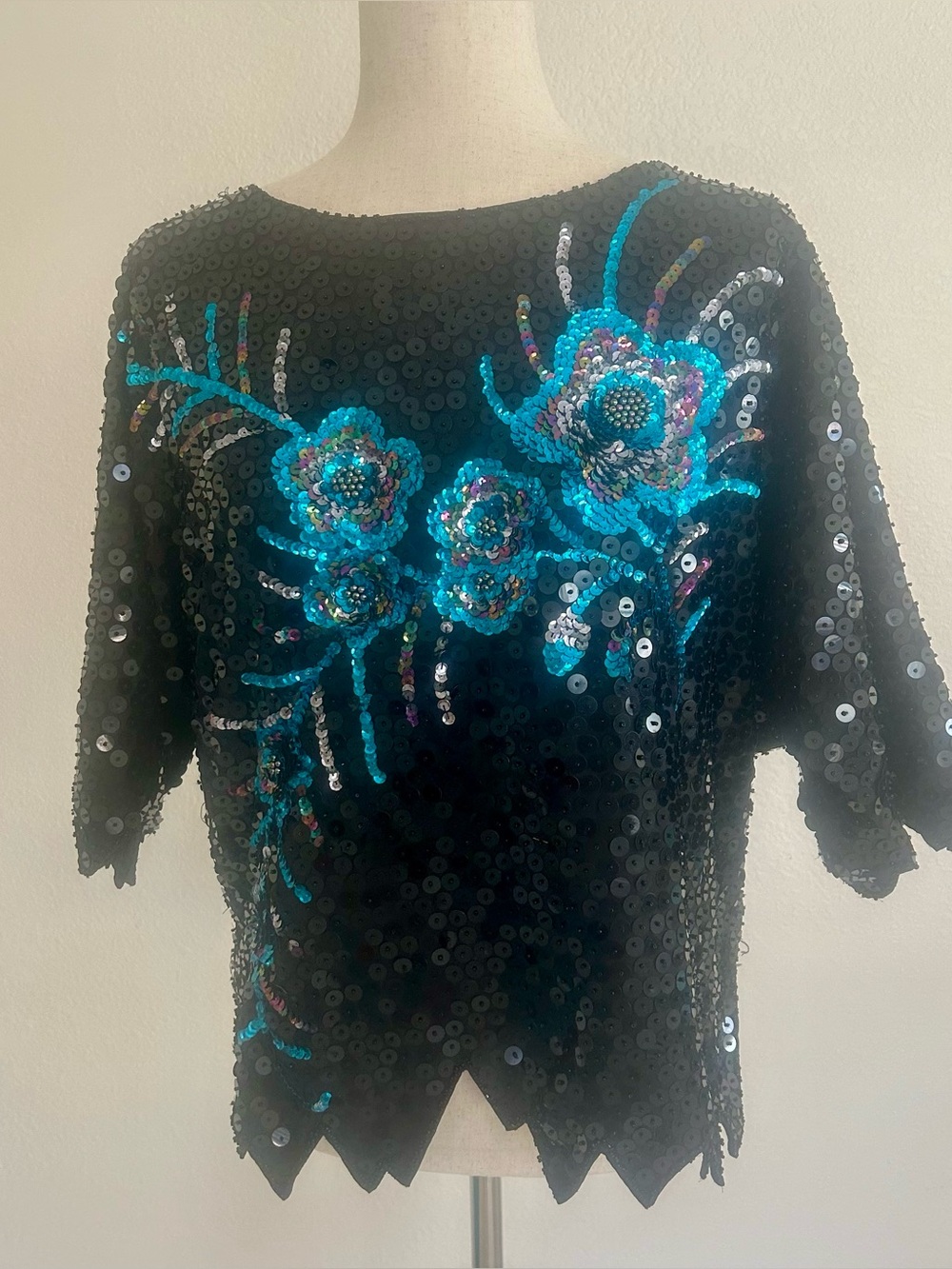 Raleigh Vintage 80’s Sequin Party Top
